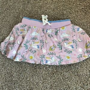 Mini Boden Pink Pegasus Print Kids Skort - Size 2-3 Years